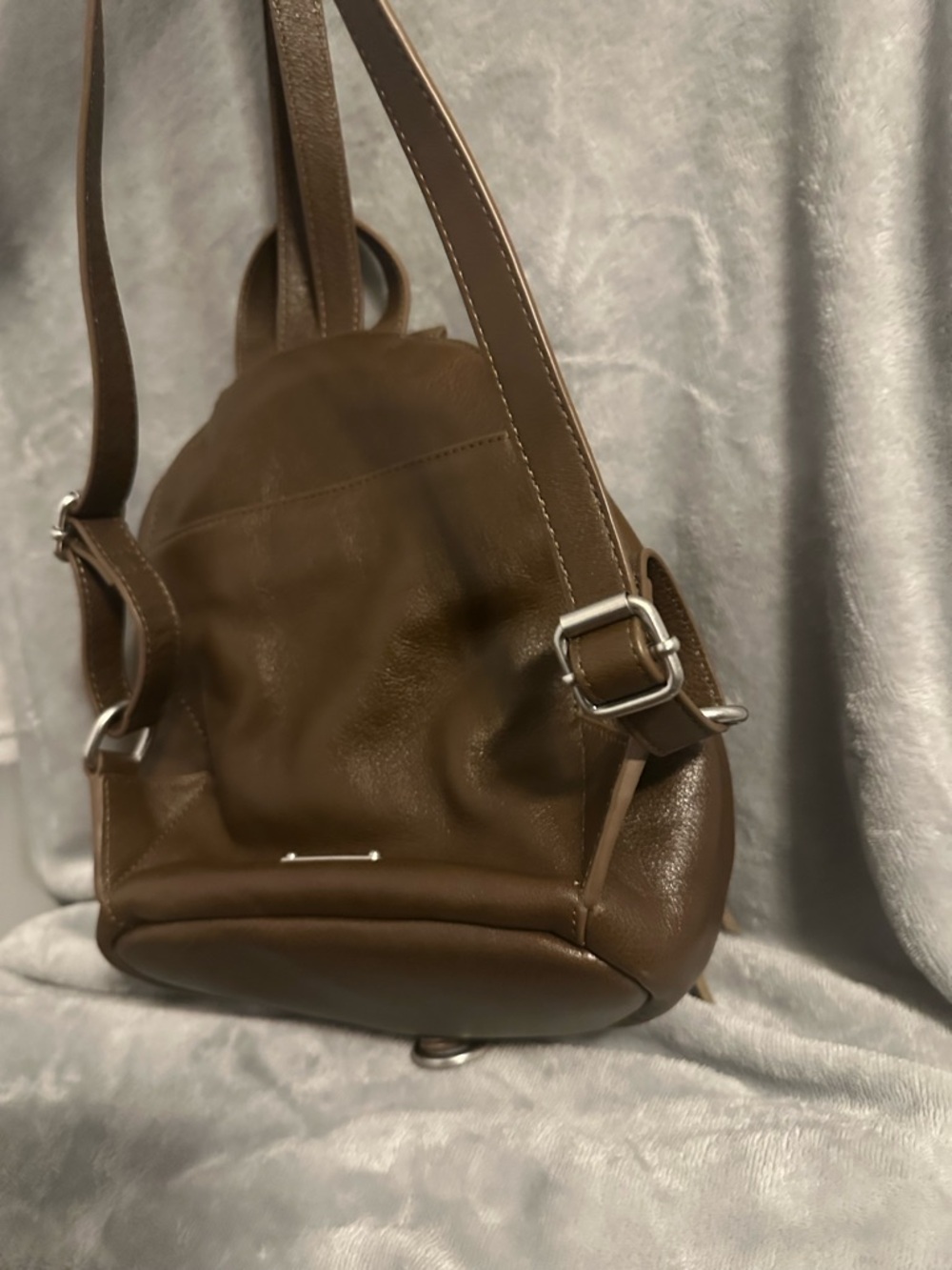 Rebecca Minkoff Medium Julian Leather Backpack Brown - Picture 12 of 15